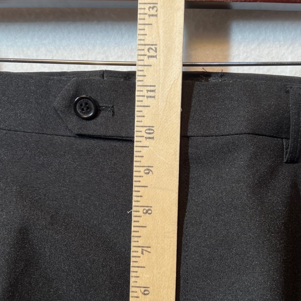 Alain Dupetit Black Suit Pants Mens 42R/36W Dress Slacks‎ Trousers - Picture 10 of 13